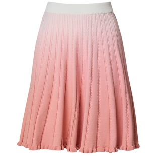 【奥莱】MAXRIENY渐变温柔粉白半裙