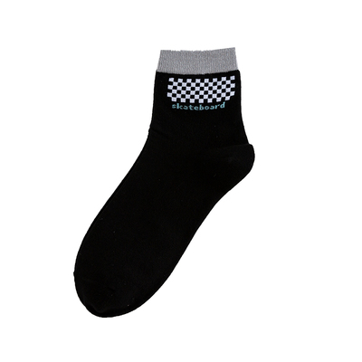 精梳棉四季通用情侣中筒简约5双