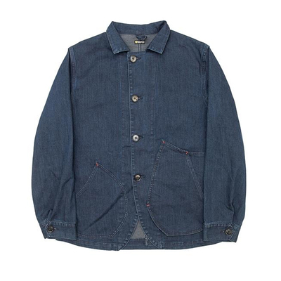 海觉系列蓝染12oz大口袋阔型夹克