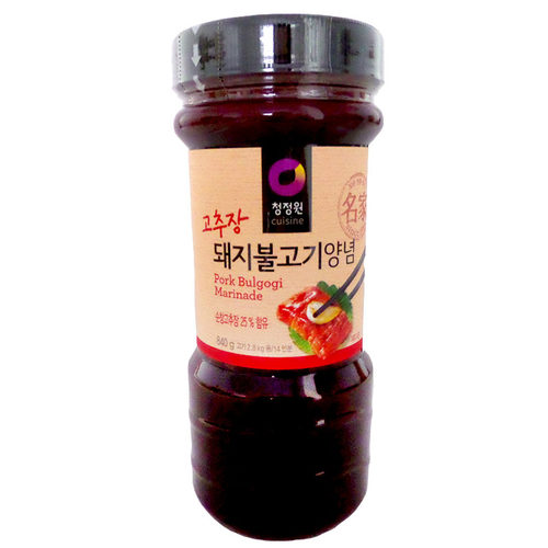 包邮韩国烤肉酱进口清净园烤肉酱 猪肉酱 腌制猪肉酱840g韩式调料