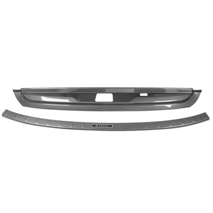 适用于极氪9X碳纤纹后护板地门护板防刮尾门饰条汽车内饰升级配件