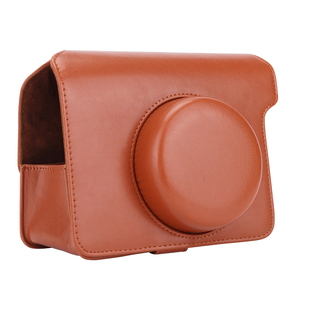 富士instax宽幅拍立得wide300复古相机包棕色黑色保护套配肩带