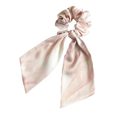 桃子柚新中式国风缎面飘带发圈