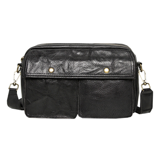 复古真皮男士邮差包头层植糅牛皮单肩包男斜挎包休闲韩版潮小背包