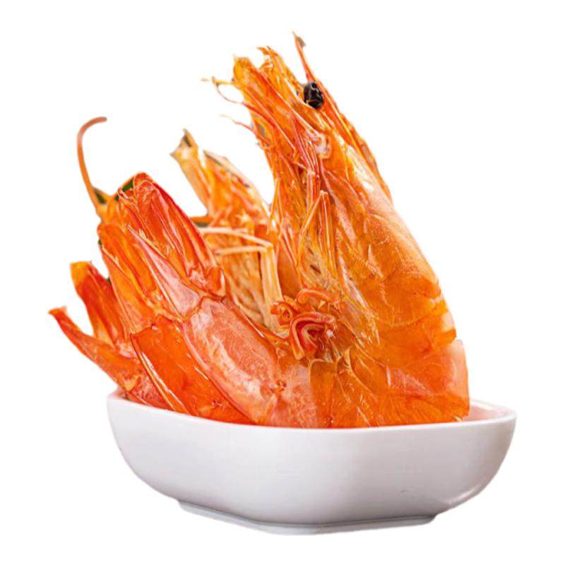 烤虾干即食大号特大号虾干淡干海虾干