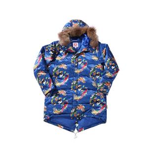 DEVIL NUT潮牌恶魔无性别情侣保暖多色休闲前短后长羽绒服 ASV