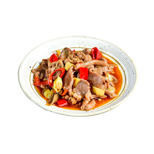 粮农小炒鸡杂料理包大份量装1000g商用速食半成品快餐盖饭预制菜