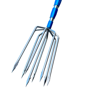 大倒刺捕鱼叉不锈钢头老式鱼叉头伸缩杆渔叉鱼插鱼叉子大全扎鱼器