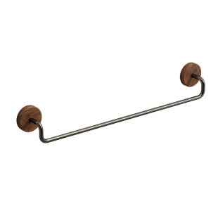 胡桃木卫生间毛巾架中古风厕所毛巾杆挂架浴室单杆墙上浴巾置物架