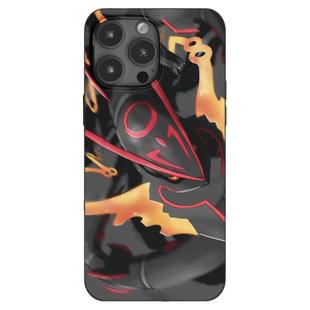 黑色Mega烈空坐宝可梦MagSafe磁吸手机壳小众适用iPhone14神奇宝贝12个性动漫13苹果15ProMax二次元SE3防摔壳