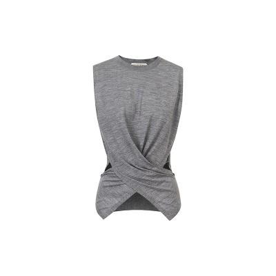 commusememory小圆领针织T恤女