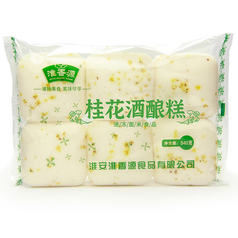 淮香源桂花酒釀米糕方形愛心形發(fā)糕速凍早餐糕點(diǎn)傳統(tǒng)點(diǎn)心軟糯美味