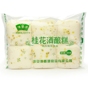 淮香源桂花酒酿米糕方形爱心形发糕速冻早餐糕点传统点心软糯美味