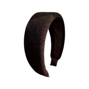 复古毛呢宽边发箍女高颅顶洗脸压发卡头饰高级感秋冬百搭头箍发饰