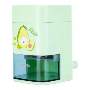 得力削笔机自动进铅笔手摇卷笔刀学生用削笔器安全创意儿童上部插笔摇臂式自动排断铅芯笔刨手动卷笔器绞笔机