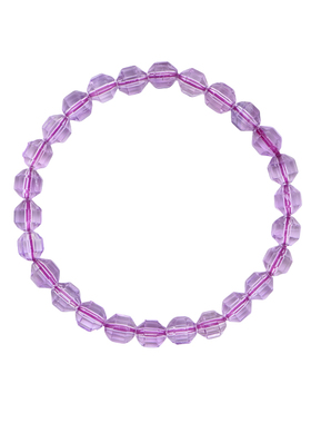 紫水晶手串刻面薰衣草水晶手链