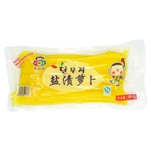 小伙子切条盐渍萝卜条500g寿司萝卜条紫菜包饭寿司食材黄萝卜条