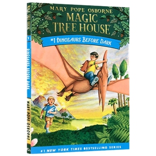 神奇树屋 Dinosaurs Before Dark 1 恐龙谷大冒险 Magic Tree House 恐龙谷历险记 英文原版儿童初级章节书
