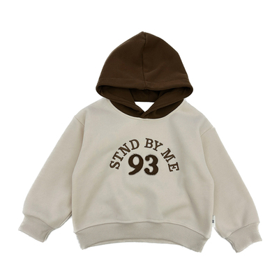 男童秋冬装一体加绒连帽卫衣