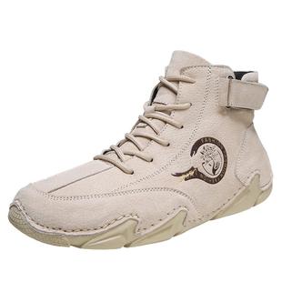 健腾公羊断码清仓特价真皮马丁靴男高帮潮鞋百搭加绒英伦风工装靴