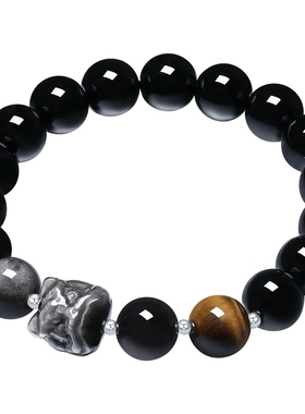 六桂福珠宝S925貔貅手串