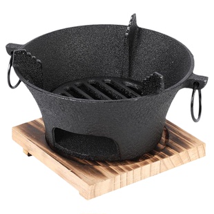 户外围炉煮茶烤火炉套装家用室内茶壶烤炉碳烤炭火炉配件器具全套