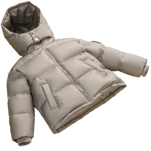 雅鹿免洗2025新款洋气儿童羽绒服男童女童宝宝中大童冬季加厚外套