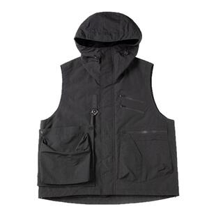 AOGZ连帽马甲男女春秋季新款可拆卸口袋户外战术背心机能工装外套