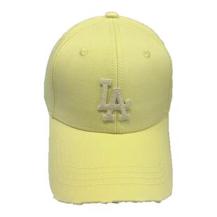 春夏新款韩版字母LA硬顶破口棒球帽男女时尚运动潮牌气质鸭舌帽