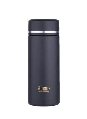 仙德曼不锈钢保温杯250ml黑色杯