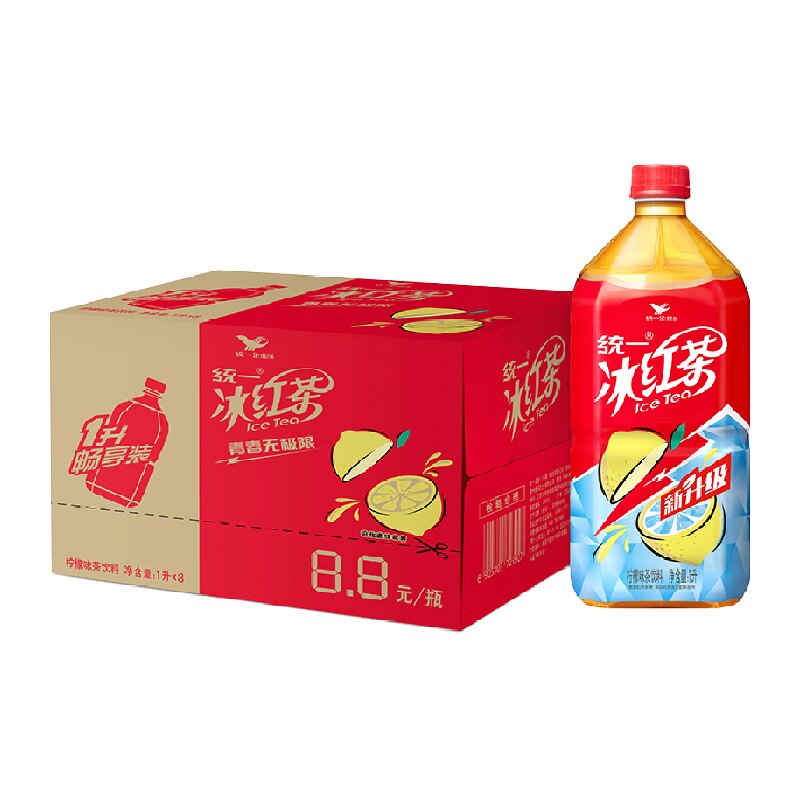 统一冰红茶双萃柠檬茶低糖绿茶饮料聚餐囤货宅家快乐水整箱