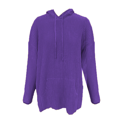 容子木ROSEMOO25秋商场同款微肌理连帽毛织口袋上衣RSS3TS335C