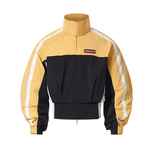 EXITMODE BY BLINDNOPLAN 25AW 撞色运动拼接廓形短款棉服外套