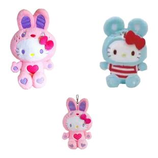 美版正品Hellokitty彩色兔子SWIMMER系列联名玩偶可爱毛绒挂件