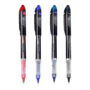 原装进口UNI三菱笔UB-205直液式中性笔学生用考试水笔大容量商务办公签字走珠笔财务专用笔黑色水性笔0.5mm