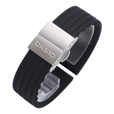 卡西欧橡胶表带防水柔软