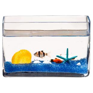 玻璃鱼缸长方形创意水族箱客厅2025新款小型桌面家用生态乌龟缸