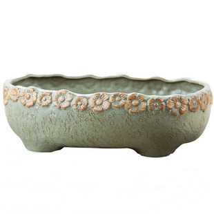 多肉大口径花盆陶瓷大水培碗莲铜钱草睡莲盆水仙植物水养专用荷花