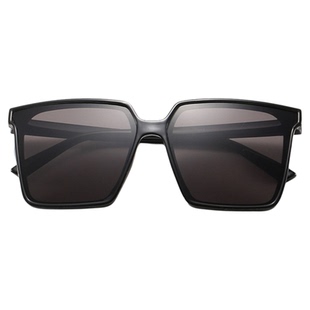 高级感黑色墨镜男款潮酷大脸显瘦165mm防紫外线开车专用太阳镜女