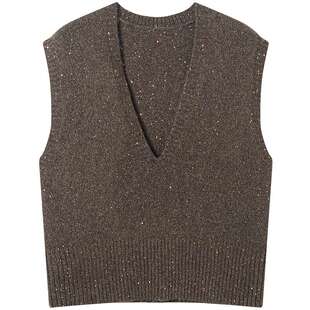 衣香丽影针织马甲女叠穿2026春新款马夹老钱风羊毛衫上衣毛衣背心