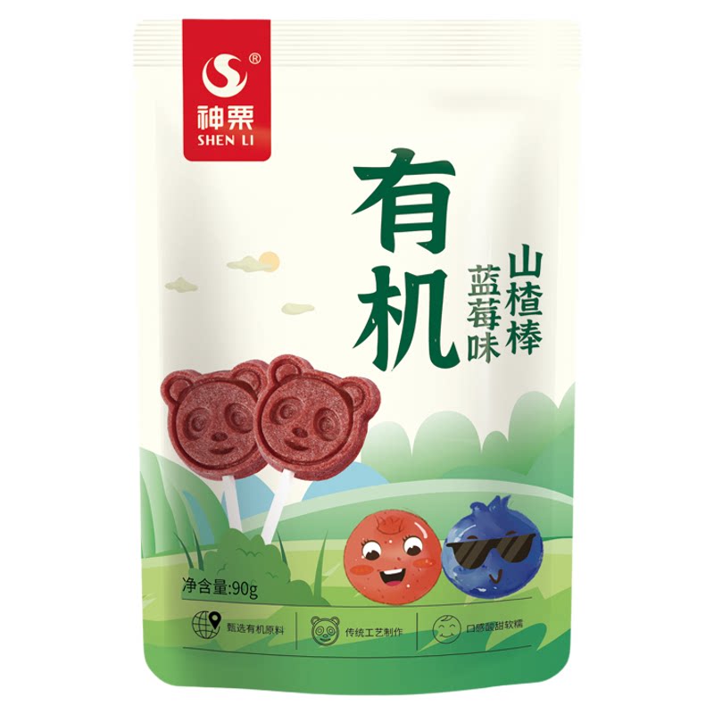 120g*3袋神栗有机蓝莓味山楂条
