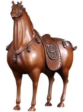 匠泽铜魂皇家唐马工艺品摆件