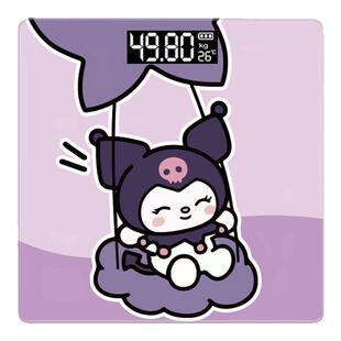 卡通酷洛米蓝牙智能体脂秤充电精准体重秤家用电子秤人体脂肪秤