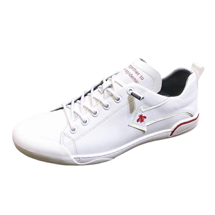 男鞋2025年新款头层牛皮小白鞋男一脚蹬运动休闲软底板鞋透气鞋子