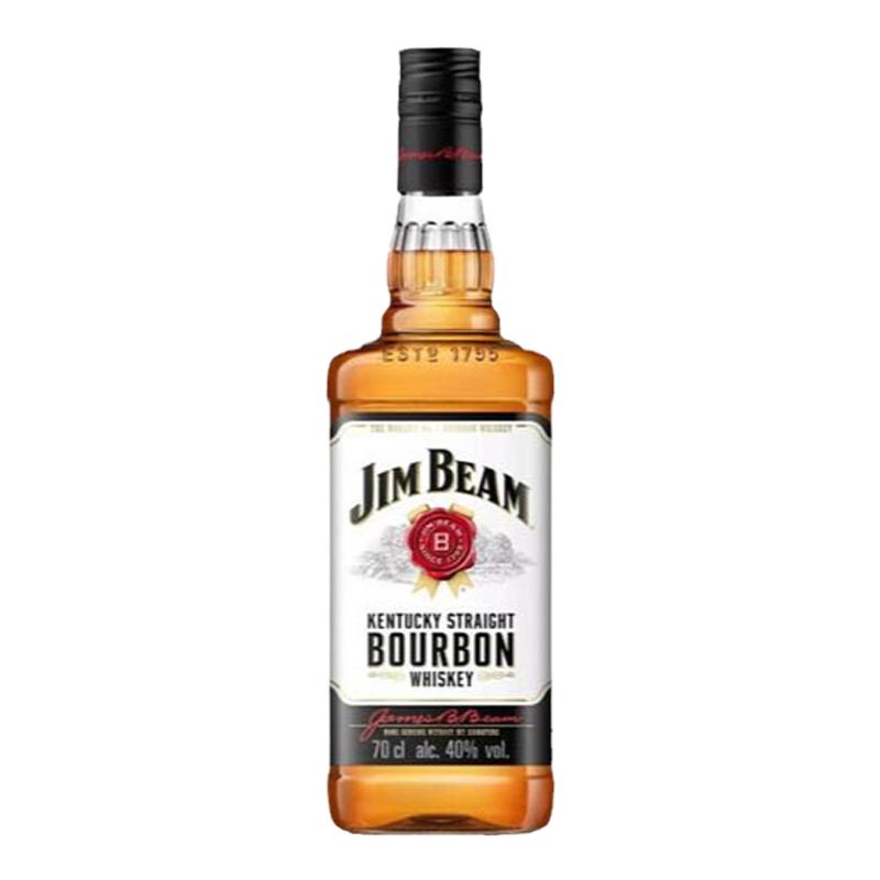 JIM BEAM金宾白占边波本威士忌沾边波旁威士忌可乐桶700ml