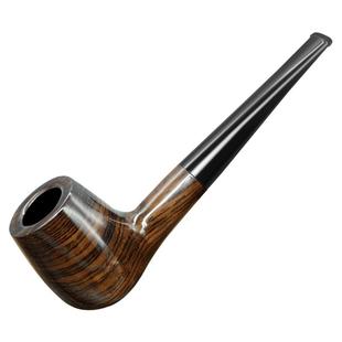 英国进口随身斗实木烟斗男士手工石楠木老式旱烟锅过滤斗直式烟具