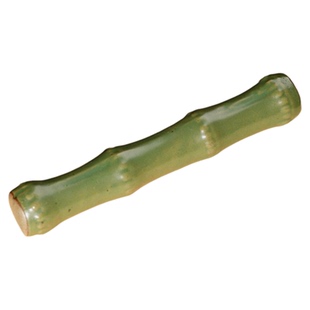 陶瓷竹节笔搁 可爱日式多功能笔架文房四宝摆件小镇尺镇纸压纸