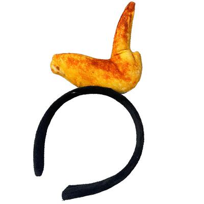 发箍布艺搞怪鸡腿烤肠按压发声