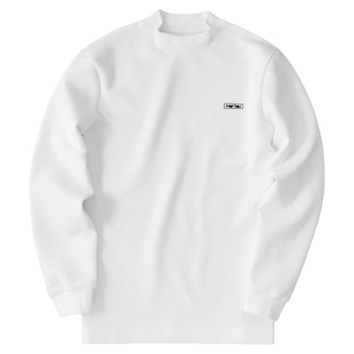 布先生印花小高领保暖长袖T恤