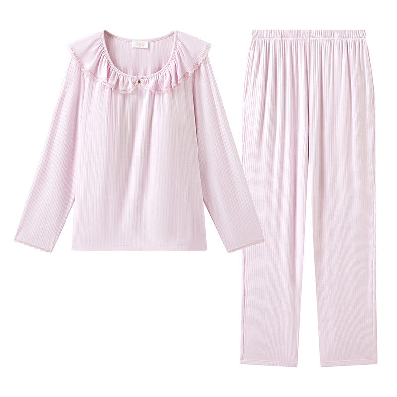 兰卓丽家居服女带杯垫防凸点睡衣